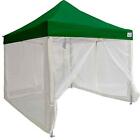 Impact Canopy 10foot X Pop-up Tent Mesh Sidewalls Screen Room Gazebo