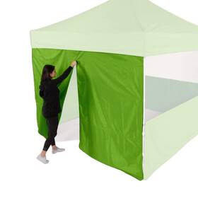 Impact Canopy 852443008293 10-foot Tent Wall With Middle Zipper Sidewall Only Lime Green