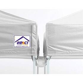 Impact Canopy 853345006004 10-foot Tent Rain Gutter White