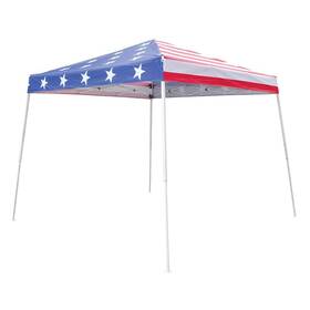 Impact Canopy 854993008822 10x10 Slant Leg Pop Up Tent Stars And Stripes-no Sidewall
