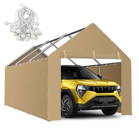 Inmeilifus Cpt01 Carport Canopy Sidewalls For 10ftx20ftx9.35ft With Ball Bungee Cords Re