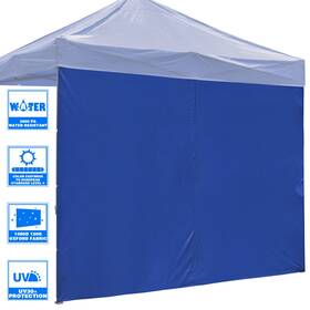 07csw001-1010t-03 Instahibit Sidewall Uv30 Fits 10x10ft Canopy Outdoor Picnic 1 Piece Garden