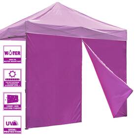 07csw002-1010z-28 Instahibit Universal Sidewall Zipper Uv30 Fits 10x10ft Canopy Gazebo 1 Piece