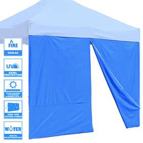 07csw008-a310zt-03 Instahibit 1 Pack Side Wall For 10x10 Ft Ez Pop Up Canopy Tent Uv50 Zipper Sun
