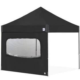 International E-z Up Inc 098556323469 Recreational 10ft Sidewall Straight Leg Single Wall Black Accents New