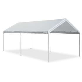 Intl Inc. 445011170169 Carport Shelter Rectangle Waterproof 10ftx20ft Metal And Polyester Domain Basic