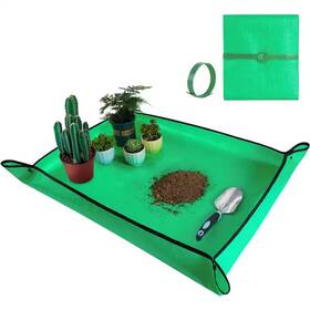 Itopfox 744759421340 31.5 Inch W X 39.5 D H Polyethylene Green Large Repotting Portable