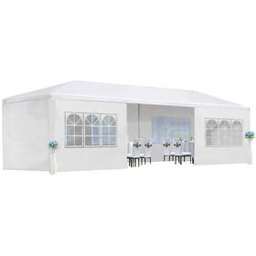 H2sa10ot184 Itopfox Canopy Tent 10ftx30ft Outdoor Metal Square White With 8 Removable Sidewalls