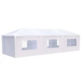 H2sa19ot066 Itopfox Canopy Outdoor Gazebo Tent 10ftx 30ft 8 Sidewall With Removable Sides White