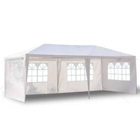 H2sa19ot079 Itopfox Canopy Tents 10ftx20ft Heavy Duty Steel Frame Traditional Rectangle White
