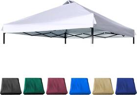 Jancanopy 726084515956 12x12 Canopy Replacement Top With Air Vent Silver Coated For Straight Leg Canop