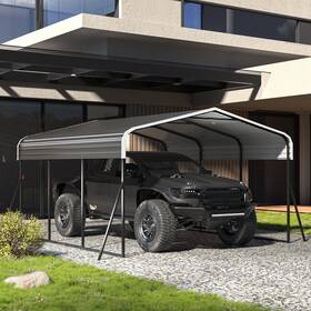 61n138 Jaxpety 10ft X 15ft Metal Carport Heavy Duty Canopy With Galvanized Steel Roof