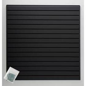 Jifram Easy Living 445012989999 4 Ft. X Or 8 2 Black Plastic Slat Wall Kit