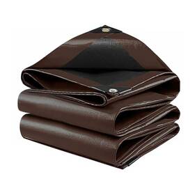 B0ckxbdnct Jntke 24ftx 50ft Tarps Heavy Duty Thick Waterproof Poly Canopy Brown Black Tent Shel