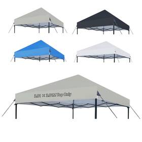 Jy-dg1010-beige Joramoy 10 Canopy Replacement Top Only Waterproof Pop Up Tent Cover Wi