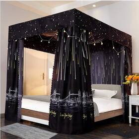 Joylife 688529173841 Princess Four Corner Post Bed Curtain Canopy Mosquito Net For Girls... Fast Ship