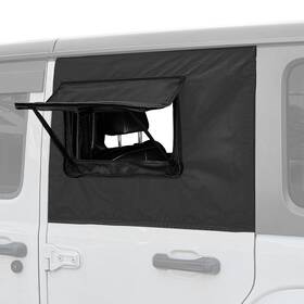 A3330-00003-bk Joytutus Rear Wrangler Side Window Sun Shade Rain Cover Camping Insect