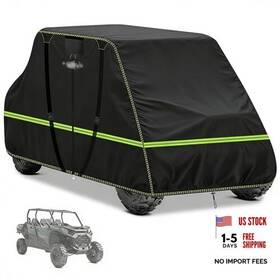 Jpurxc 732249836484 Waterproof 4-seater Heavy Duty Utv Cover - 600d Side By 157 Inch X 65 77 Black