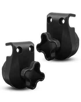 Ppsfymj0419 Jufwko 2pcs Porch Patio Swing Fittings To Attach Canopy Frame Garden Black