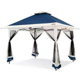Jujabu 726084663022 12 Ft. X Blue Instant Pop Up Gazebo Canopy Tent With Full Netting For Fam