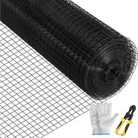 Jushua 445043651667 25.01 Inch L X 12.88 W 12.33 H Black Galvanized Steel Free Standing Gar