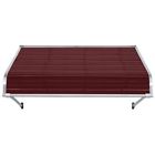 K110503616 Nulmage Door Awning Open Slope Plain Arm Style Burgundy Aluminum