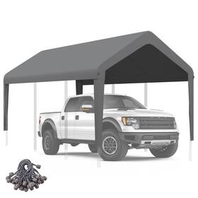 Kahlhak 713424926855 Heavy Duty 10ftx20ft Carport Canopy Replacement Cover - Waterproof And Uv Protected
