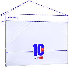 Cdsw-300d Kakueike Instant Canopy Sidewalls For 10x10 Pop Up Tent Durable 300d Waterproo