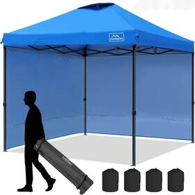 Kk-9595g-blue-sd Kampkeeper Canopy Tent 10x10 Pop Up For Commercial Garden Wedding Camping