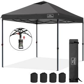 Kk-9595gc-bk Kampkeeper One Person Setup 10x10 Pop Up Canopy Tent Instant Portable Push