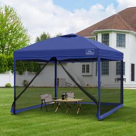 Kk-9595gm-ny Kampkeeper 10x10 Pop Up Canopy With Mosquito Netting Instant Outdoor Screen Tent Sun Sha