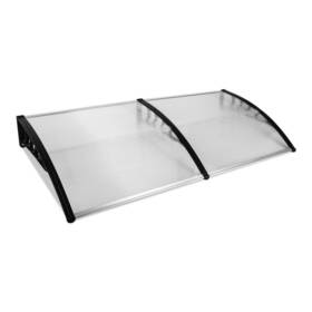 Wx9.8 Karl Home 107571171082 Fixed Awning 78 Inch H Door/window Commercial/residential Clear Black