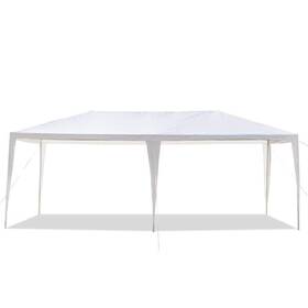Karl Home 260777791116 Party Wedding Tent Canopy 10 Ft. X 20 Metal Frame Rectangle White