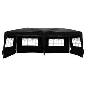 Karl Home 508373097875 20 Ft. X 10 Black Straight Leg Party Tent With 4 Windows