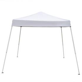 X102 Karl Home 740192201457 Pop-up Canopy 120 Inch X120 White Slant Leg Collapsible Heavy Duty