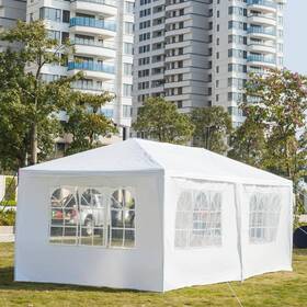 Karl Home 919285647704 Wedding Tent Canopy 4-sidewalls 10 Ft. X 20 Polyethylene White
