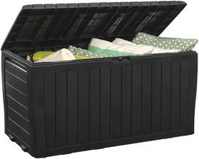 243531 Keter Marvel Plus 71 Gallon Resin Deck Box-organization Graphite