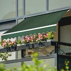 Keu6994894447016zk Manual Retractable Patio Sun Shade Awning Green