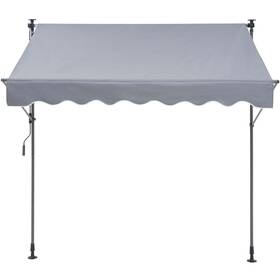 Kffkff 077685029749 Patio Awning Retractable 6.5ftx3.9ft Outdoor Sunshade Shelter