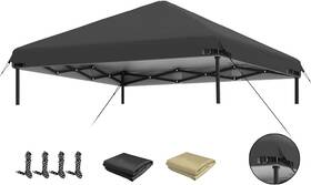G001 Kiisda 10 Canopy Replacement Top For Pop Up Tent Cover With Ropes
