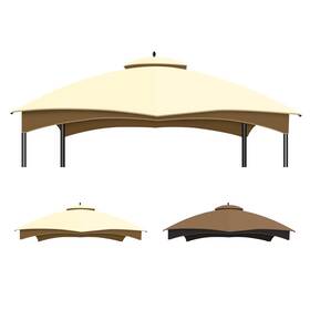 Kilakila 721912182942 10x12 Replacement Canopy Top For Patio Gazebo Off-white Khaki