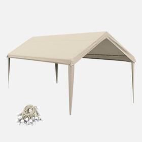 Kimunuk 711181600346 10 Ft. X 20 Outdoor Carport Replacement Cover Heavy Duty Canopy With Ball B