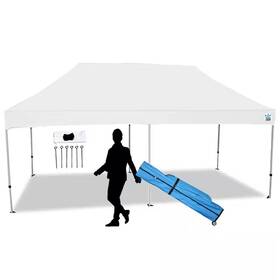 King Canopy 445034089059 Tuff Tent 10 Ft. X 20 White Frame Instant Pop Up With Cover