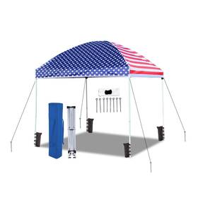 Esstw08usa-b1 King Canopy Easy Shut 8ftx8ft Instant Pop Up With Weight Bags Guy Ropes And Stakes