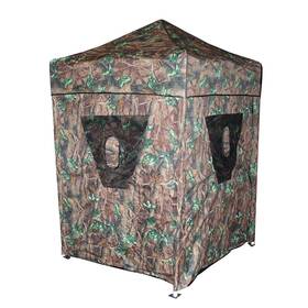 Hb5x5 King Canopy 2 In 1 Instant Pop Up Hunting Blind Tent 5ftx5ft 1/4 Inch Aluminum Frame