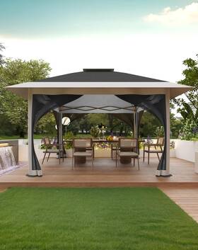 Kybolt 198290507566 12x12 Pop Up Gazebo Outdoor Canopy Shelter With Mosquito Netting 4 Stanbags I