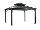 L-gz340pst-3n Sunjoy Steel Outdoor Gazebo 041226175837