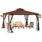 L-gz798pst-e Sunjoy Steel Gazebo Large Pergola Heavy Duty Patio 801349440317