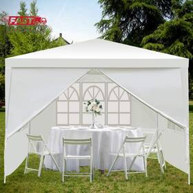 La Fete 313045190101 Outdoor 10ftx10ft Gazebo Tent Portable Canopy Party Wedding With 4 R