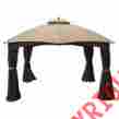Lcm1018b Garden Winds Replacement Canopy For The Lowes Dome Gazebo Gazebos 717964023319